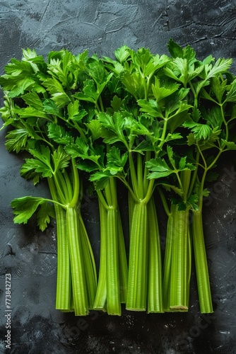 Fresh green celery