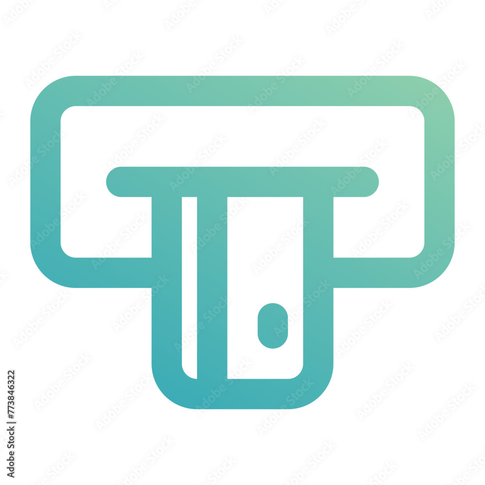 atm machine icon for illustration atm machine icon for illustration