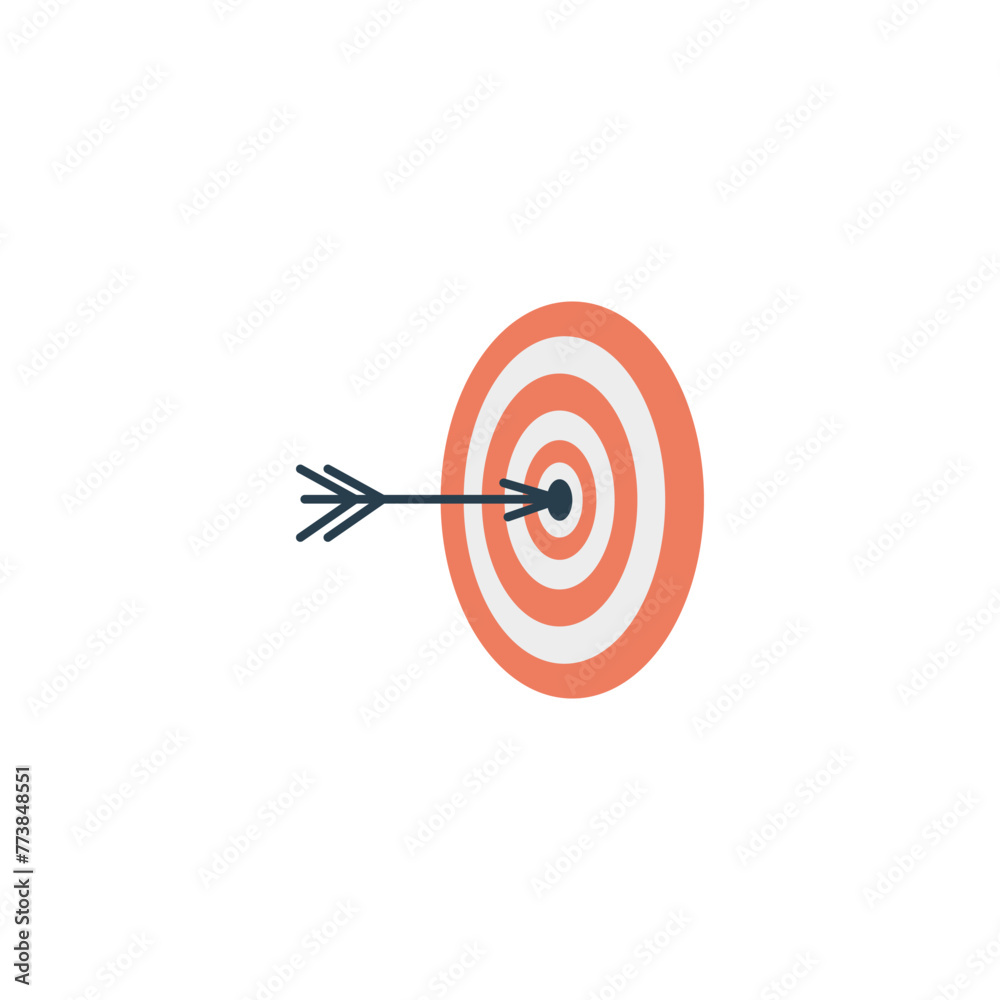 Target bullseye vector illustration