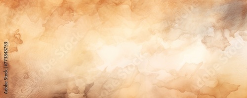 Beige watercolor abstract background