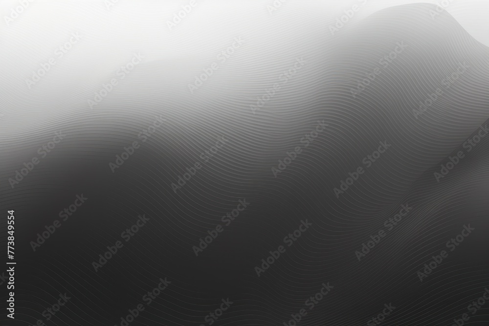 Black gradient wave pattern background with noise texture and soft surface 