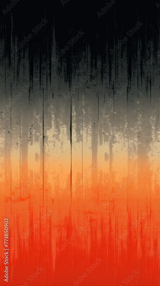 Black red orange gradient gritty grunge vector brush stroke color halftone pattern