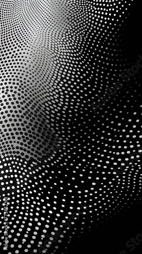 Black watercolor abstract halftone background pattern