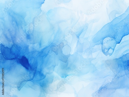 Blue light watercolor abstract background 