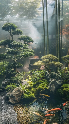 Zen Garden of the Future Integrating Technology with Traditional Japanese Garden Design