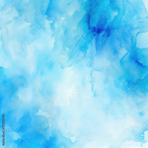 Blue light watercolor abstract background