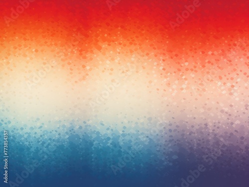 Blue red orange gradient gritty grunge vector brush stroke color halftone pattern