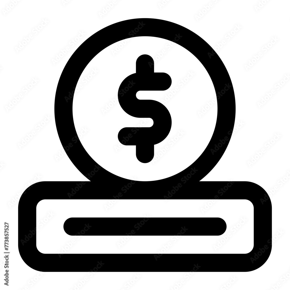 money icon for illustration money icon for illustration