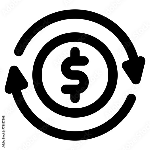 money exchange icon for illustration