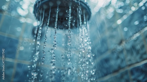 Shower Head Spraying Water