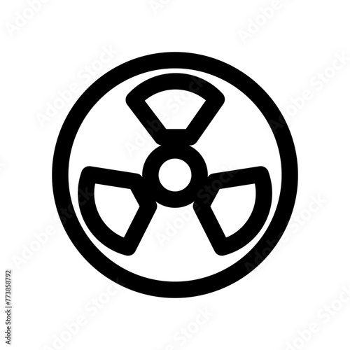 Nuclear sign Radioactive contamination symbol