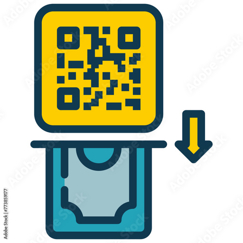 withdraw qr scan money receive filled outline