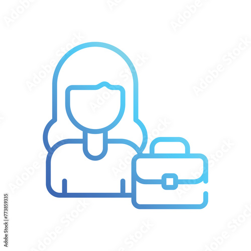 Businesswomam vector icon design