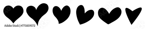 Romantic  hearts,Dynamic heart collection,Heart Silhouette Vector, sweet heart sketches,  lovely Heart , Heart affection, Top rated heart icons,Full heart,joyful heart 