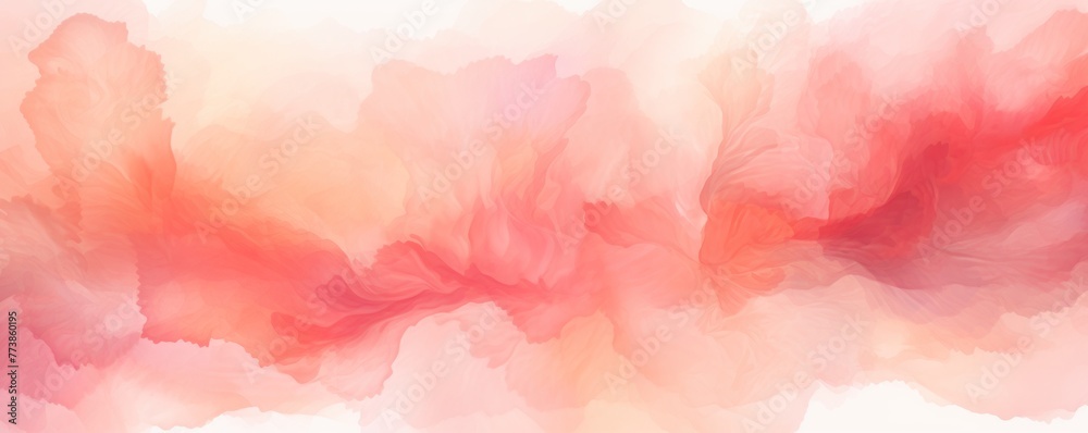 Coral light watercolor abstract background