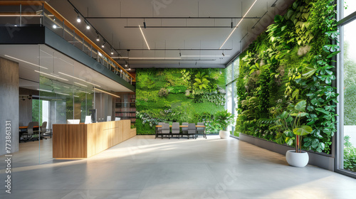 Well-Furnished Living Room With Green Wall