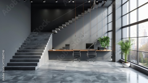 Living Room With Abundant Windows and Furniture