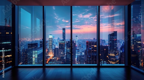 City Night View From Room