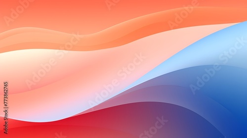 Abstract Design Background, Large orange and blue-white gradients, minimalism, orange and red, light red and light pink, gradients, rounded. For Design, Background, Cover, Poster, ppt, kv