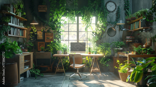 Room Filled With Green Plants