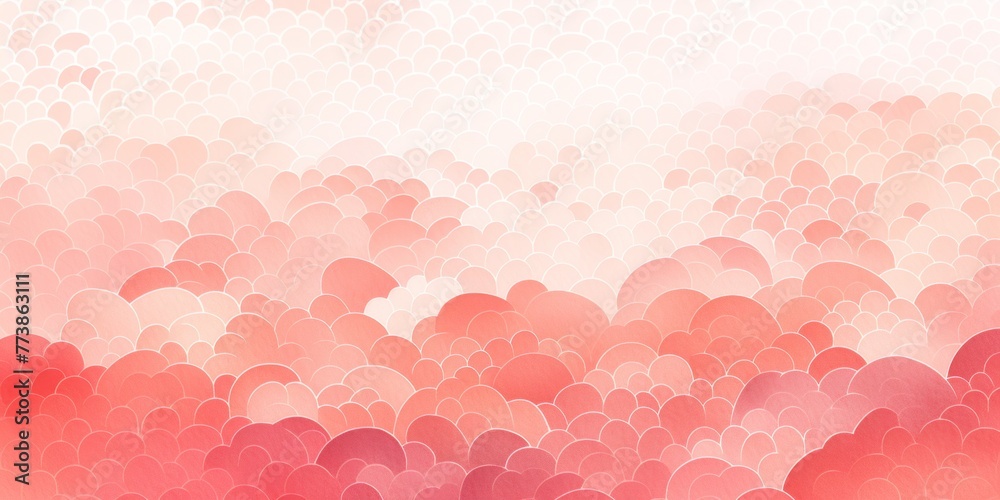 Coral watercolor abstract halftone background pattern