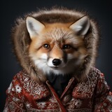 Fox Wearing Jacket