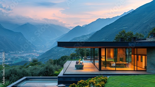 Modern House With Central Pool