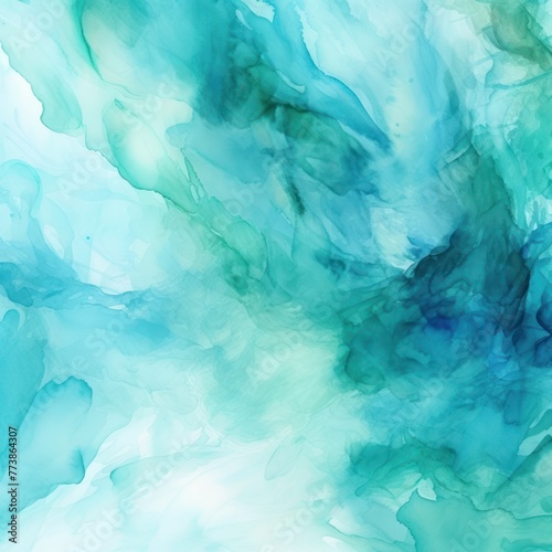 Cyan light watercolor abstract background