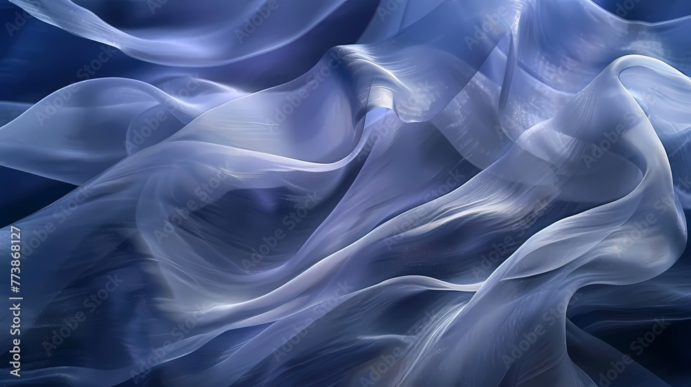 Digital technology silver and blue wave curve abstract poster web page PPT background