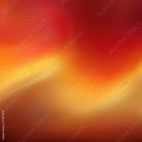 Gold red gradient wave pattern background with noise texture and soft surface gritty halftone art 