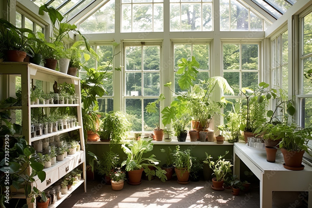 Indoor Plants Paradise: Airy and Bright Sunroom Greenery Inspirations