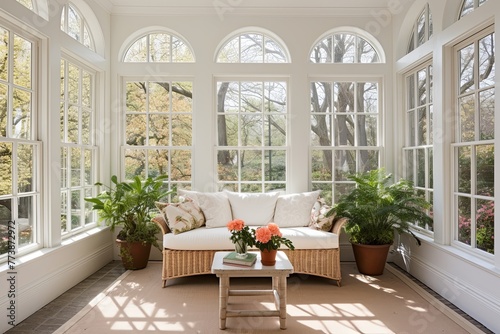 Large Windows Sunroom  Airy and Bright Natural Light Design Inspirations