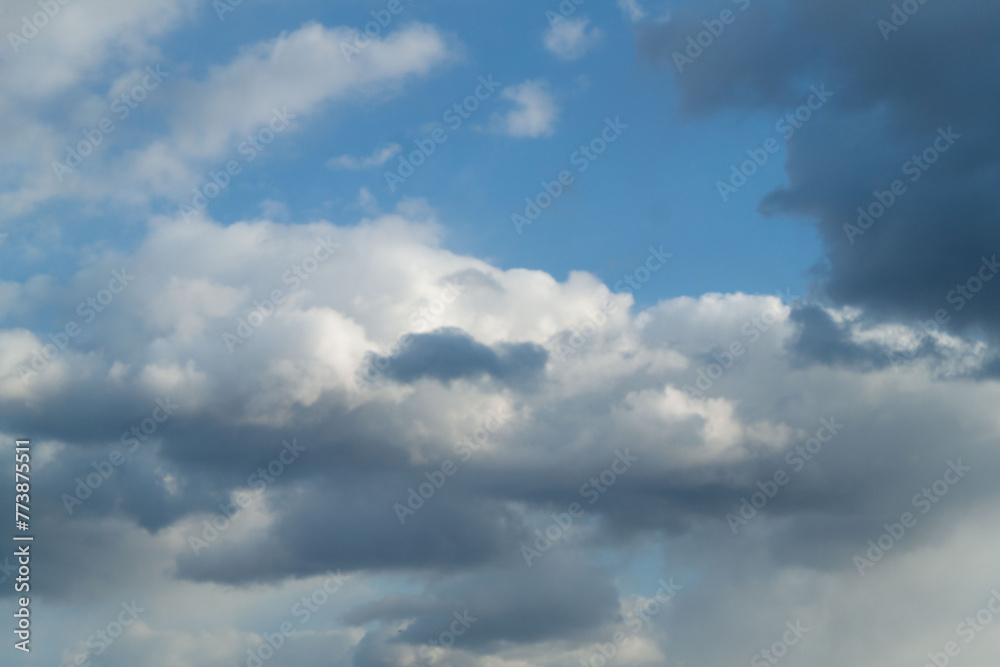 a photo of a cloudy sky. Sky background. natural clouds.