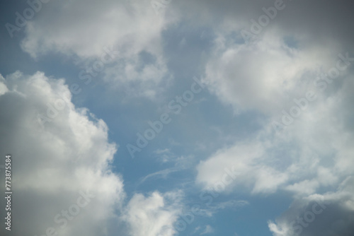 a photo of a cloudy sky. Sky background. natural clouds. © Andrii
