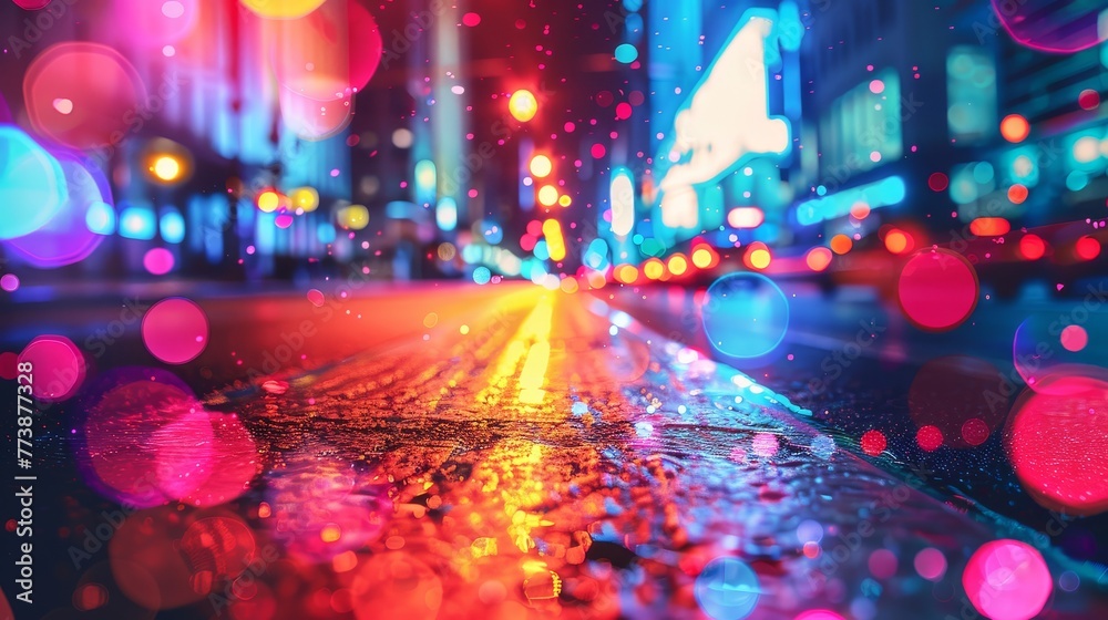 bokeh street lights