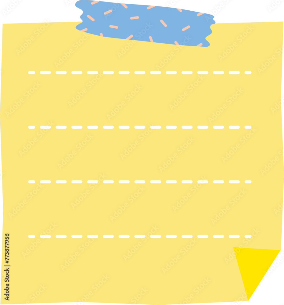 Obraz premium sticky note outline