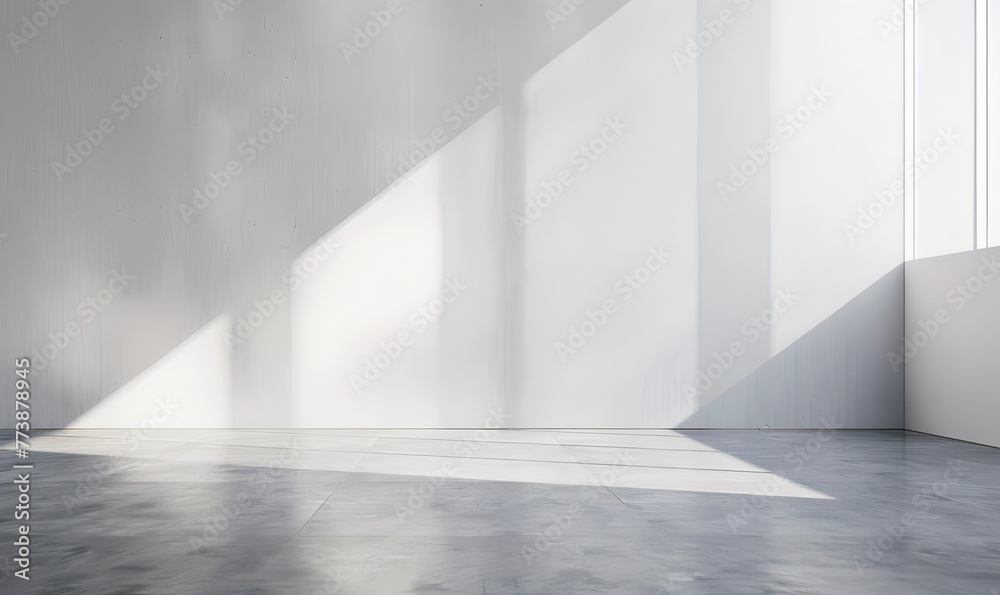 empty blank white room with window, nobody inside empty blank white room with window, nobody inside