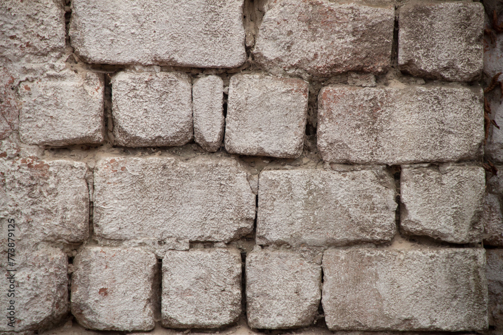 Fototapeta premium Texture of an old brick wall. Vintage background.