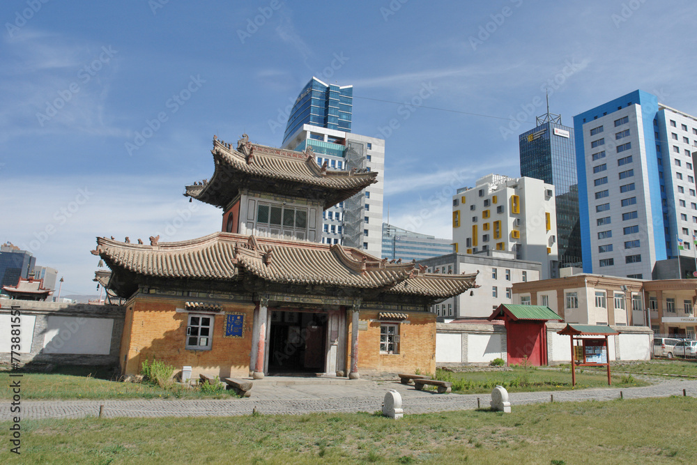 Fototapeta premium The Choijin Lama Temple monastery in Ulaanbaatar, Mongolia.