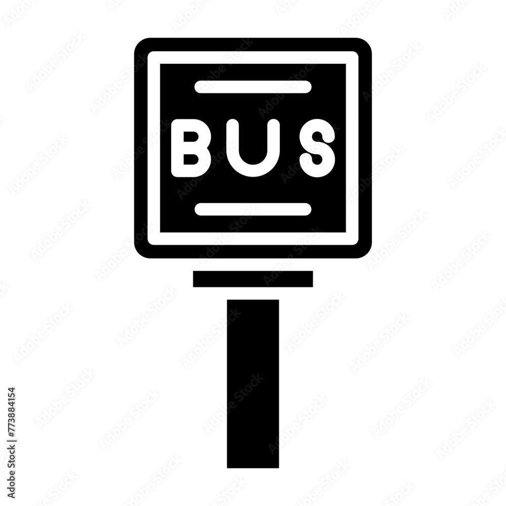 Traffic Sign glyph icon Traffic Sign glyph icon