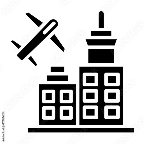 Airport glyph icon