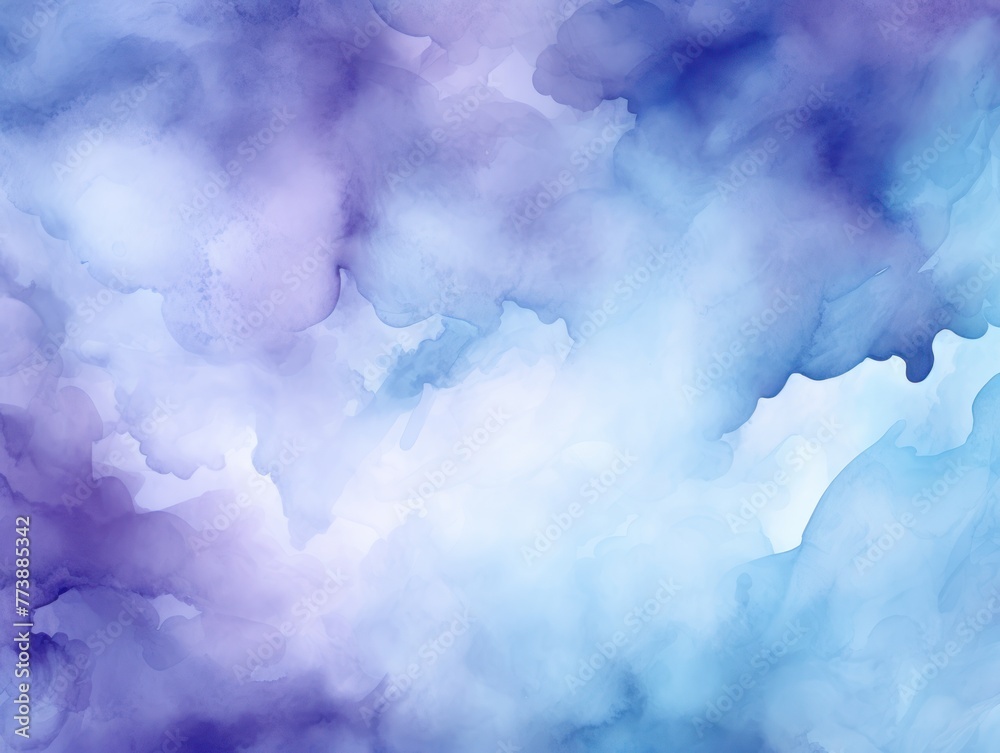 Indigo light watercolor abstract background