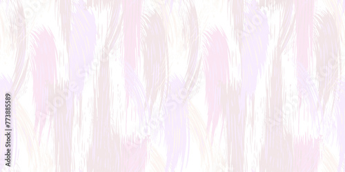 Pastel pink dynamic splashes of paint seamless pattern on a light background. Artistic abstract oil brush strokes texture, random stains, lines, drops, spots printing. Collage template for designs