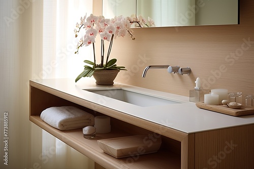 Wall-Mounted Vanity Calming Bathroom Inspiration  Sleek Look Effortlessly tolua 