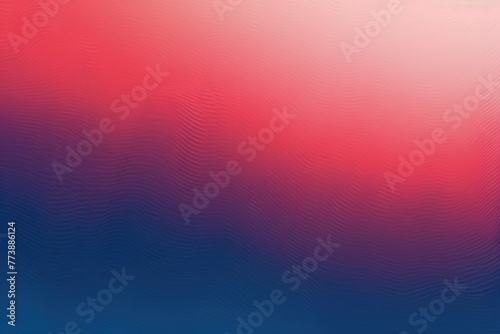 Indigo red gradient wave pattern background with noise texture and soft surface gritty halftone art photo