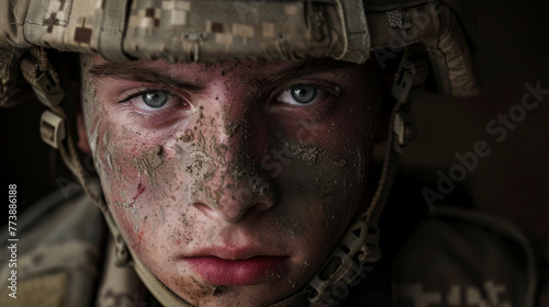 portrait of a soldier who died in combat © EmmaStock