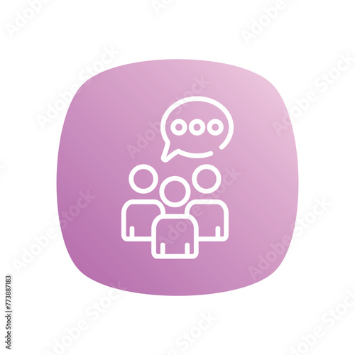 Online Consultation vector icon design photo