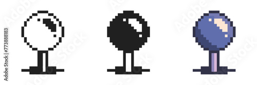 Controlling Knobs for Arcade, Pixel Style Icon Set