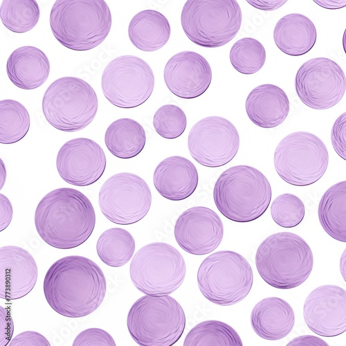 Lavender thin barely noticeable paint brush circle background pattern isolated on white background