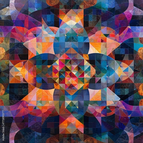 A Kaleidoscopic Journey Through Abstract Patterns and Geometric Shapes